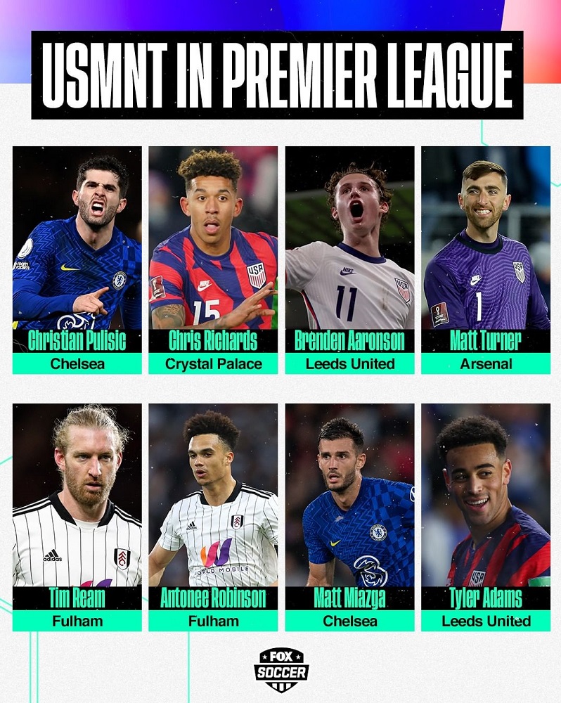 ۸ ستاره آمریکایی شاغل در لیگ انگلیس