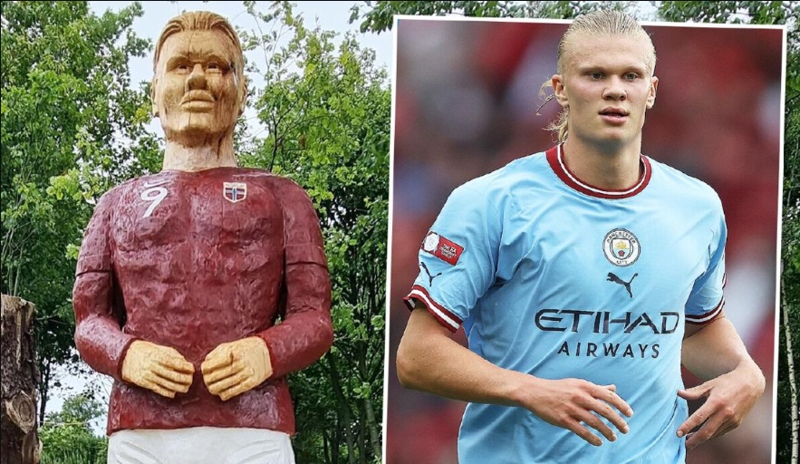 سرقت مجسمه زشت ستاره جدید آبی‌ها/ تصویر این مجسمه عجیب و غول‌ پیکر را ببینید