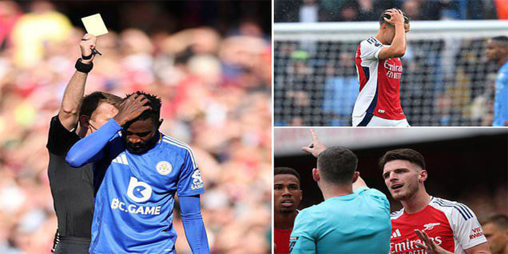 عصبانیت شدید آرسنالی‌ها: لستر باید ۱۰ نفره می‌شد!