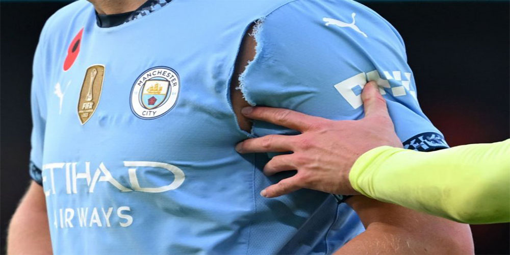 هالند گل می‌زند حتی اگر پیراهنش را پاره کنید! (عکس)‏