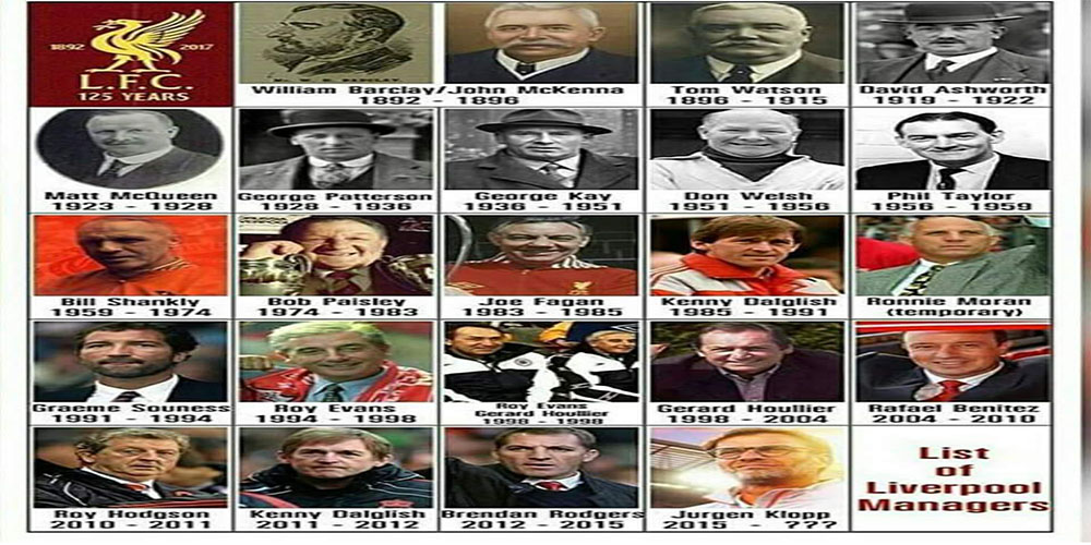 مربیان تیم فوتبال لیورپول 