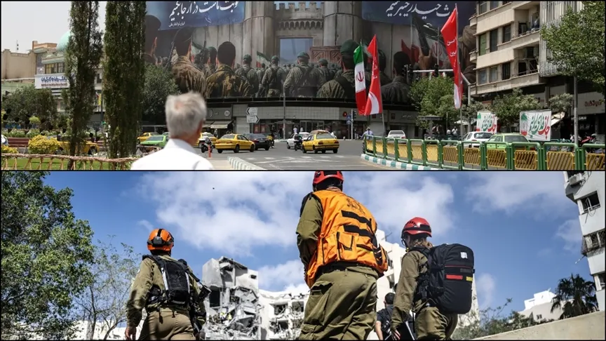 مناطق مورد حمله اسرائیل به تهران مناطق مورد حمله اسرائیل به تهران