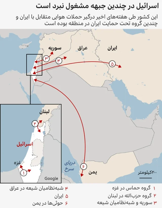 نقشه اسرائیل