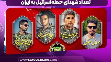 تعداد شهدای حمله اسرائیل به ایران