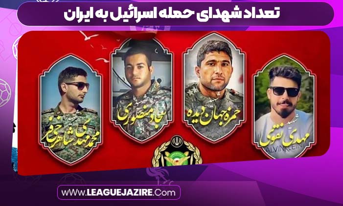 تعداد شهدای حمله اسرائیل به ایران