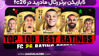 5بازیکن برتر رئال مادرید در fc26