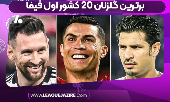 برترین گلزنان ۲۰ کشور اول فیفا