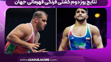 نتایج روز دوم کشتی فرنگی قهرمانی جهان