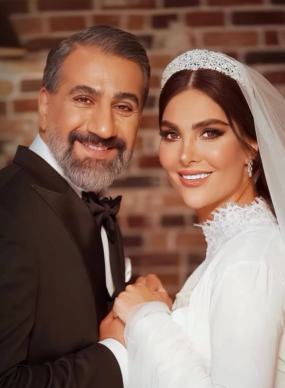 محمد نادری و همسرش الناز در شب ازدواج