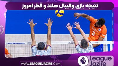 نتیجه بازی والیبال هلند و قطر امروز
