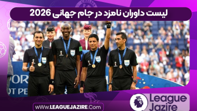 لیست داوران نامزد در جام جهانی 2026