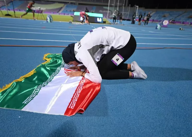 مقام دوم در دوی ۸۰۰ متر فاطمه محیطیزاده