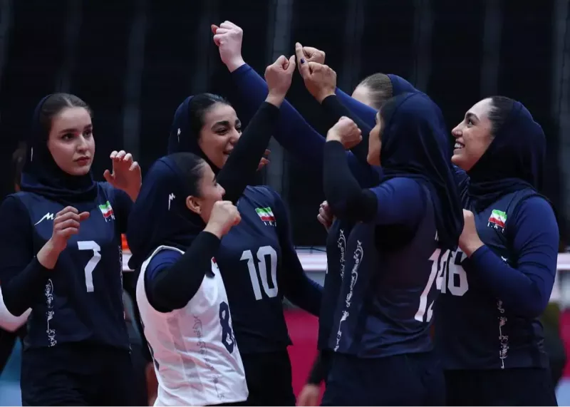 نمایش قدرت دختران والیبالیست ایران
