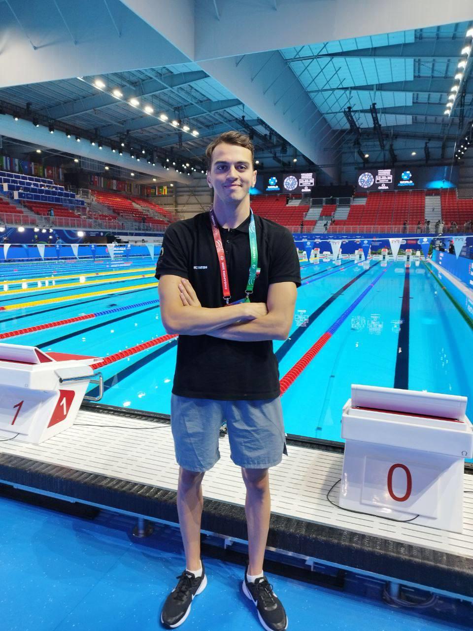 عکس جذاب سامیار عبدلی شناگر 