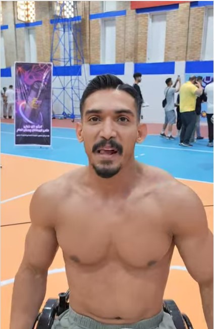 قهرمانی مصطفی خزری با نماد حیدر غدیر