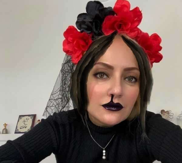 گریم هالووینی مهناز افشار گریم هالووینی مهناز افشار