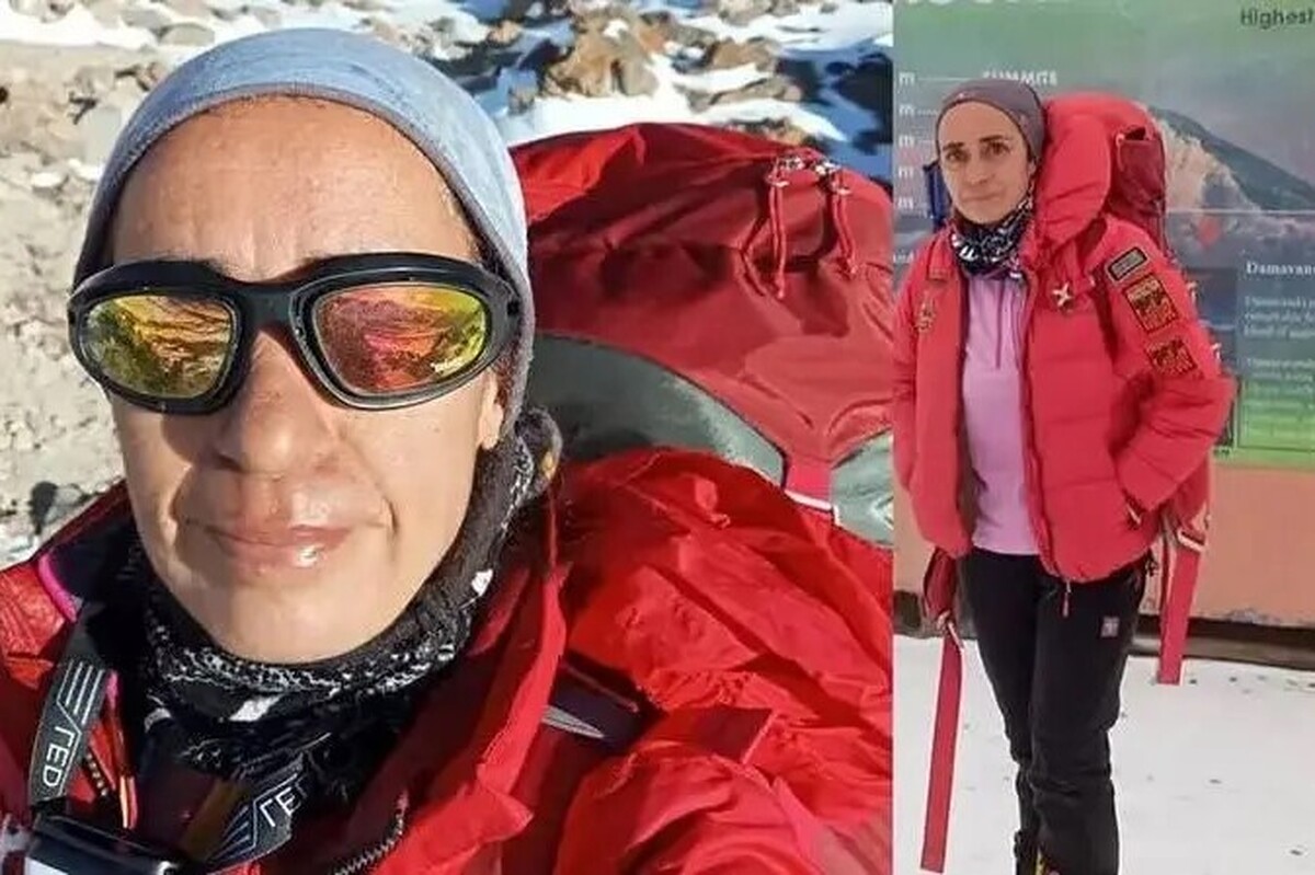 طاهره حاصلی بانو کوهنورد در دماوند فوت شد