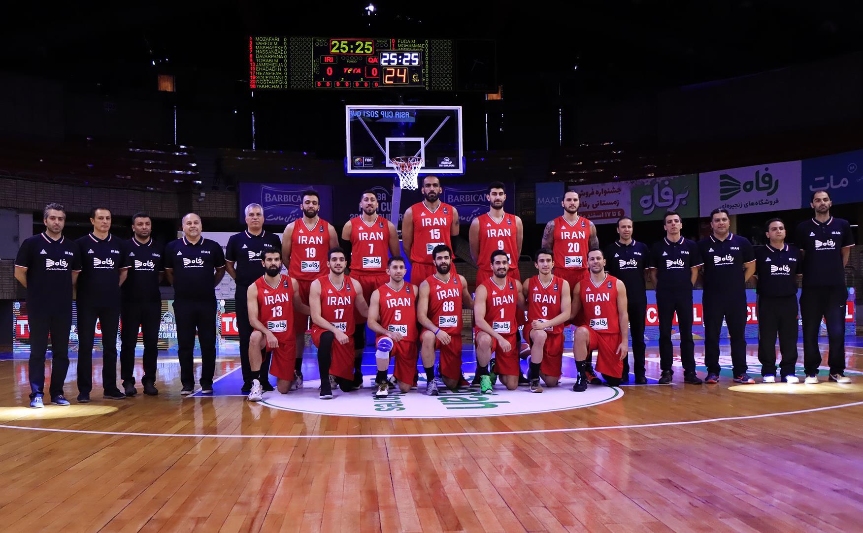 تیم ملی بسکتبال ایران همچنان بیست‌وششم جهان