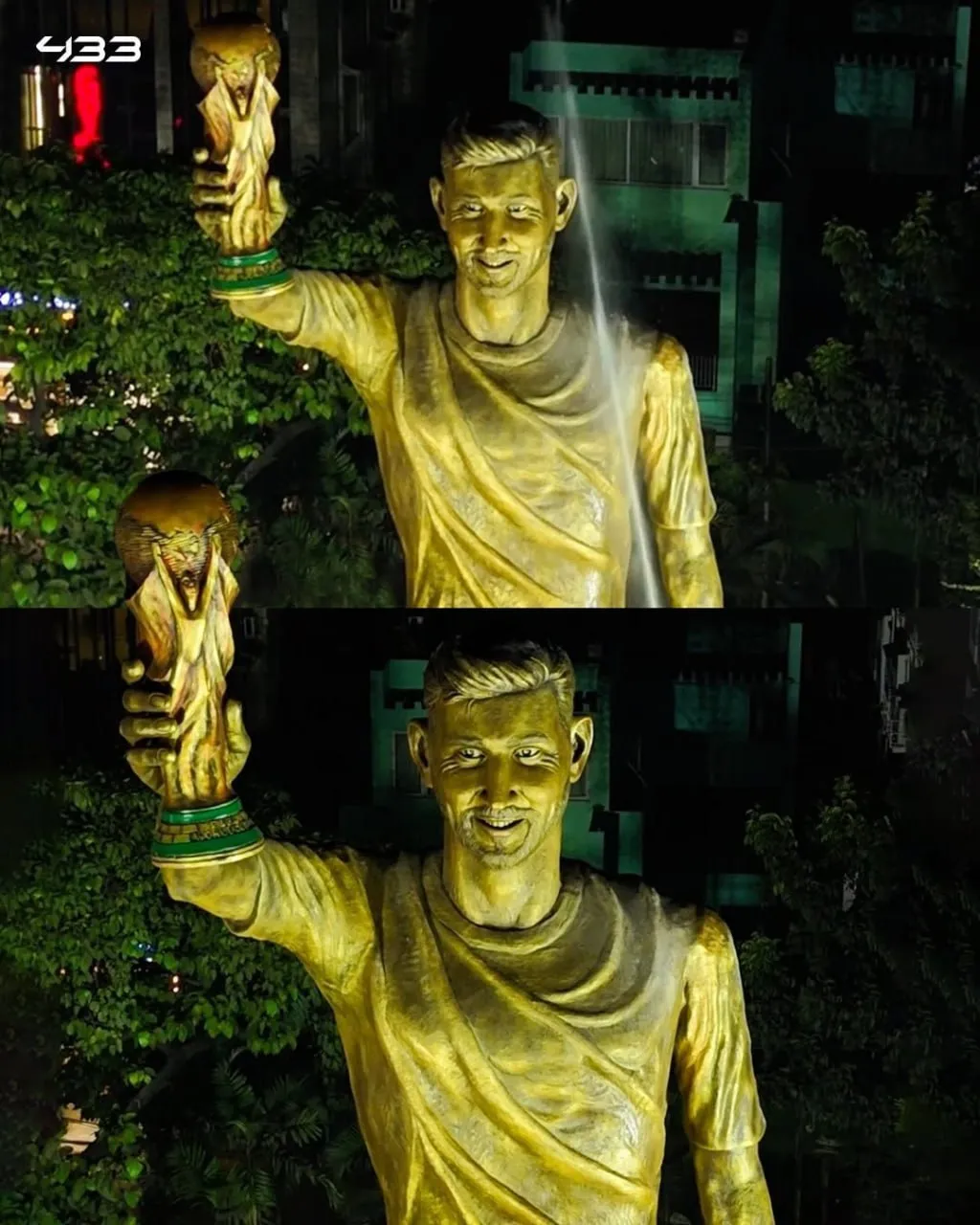 رونمایی مجسمه ۲۰ متری مسی در کلکته